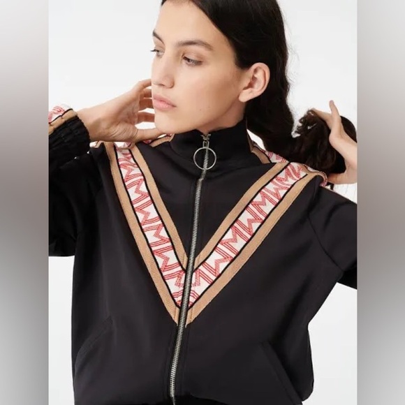 Maje Trevise Zip Up Track Tracksuit Bomber Jacket Maje Size 1 Size Small - Picture 4 of 15